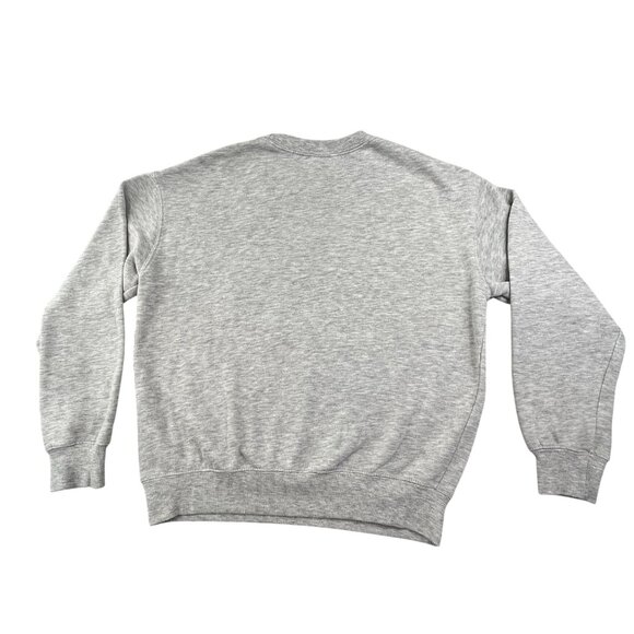 Disney "Let There Be Love" Sweatshirt  Mens Small Gray Ribbed Y2K Rainbow Mickey - Picture 2 of 8